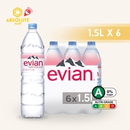 [SINGLE PACK] EVIAN Mineral Water 1.5L X 6 (BOTTLE)