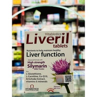 [Genuine Product] Vitabiotics Liveril British Liver Supplement, Help Optimal Liver Protection, Enhance Liver Function. Box Of 30 Tablets