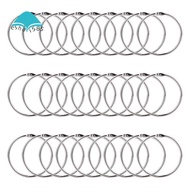 2 Inch 50 Pack Loose Leaf Binder Rings Binder Rings  Plated Steel Binder Rings Keychain Key Rings, M