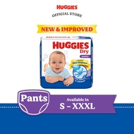 Huggies Dry Pants Diapers S64/M58/L48/XL40/XXL34/XXXL20 (1 Pack)