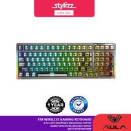 AULA F98/F98 PRO MECHANICAL WIRELESS GAMING KEUBOARD - 3-IN-1, HOT-SWAPPBLE SWITCHES, RGB LIGHT EFFE
