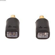 APPORTUNIAPY 2PCS 0.78mm 2Pin Headphone Cable Adapter, Plug and Play Portable Male to 0.78mm Female 