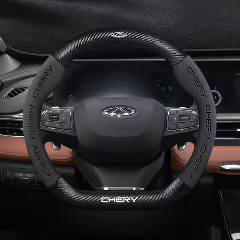Car buckskin carbon fiber steering wheel cover for Chery Tiggo 8 Arrizo 5 pro gx 5x eQ7 Chery Tiggo 