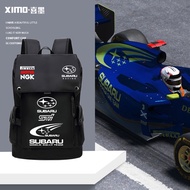 Subaru F1 Racing Merchandise Backpack Casual Men Women Youth Large Capacity 2023 New Style All-Match