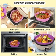 [LinshanS] Air Fryer Silicone Basket Reusable Silicone Mold For Air Fryer Pot Oven Baking Tray Fried Chicken Mat Air Fryer Accessories [NEW]