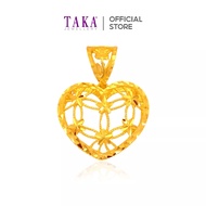 HM5 TAKA Jewellery 916 Gold Pendant Heart