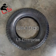13x3 Wheelbarrow Tyre Tube Kereta Sorong Tayar 3.00-8 / 3.50x8