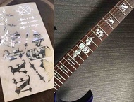 Sticker Inlay Gitar Schecter Synyster Gates Custom A7x Avenged Sevenfold Deathbat Syn Fretboard Akus