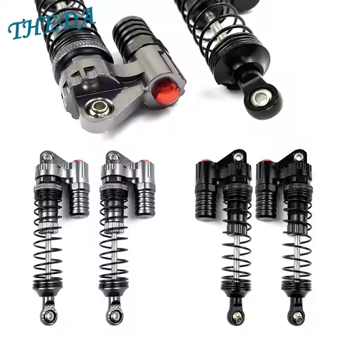 Full Metal RC Piggyback Shock Absorber Hole To Hole 90mm for 1/10 TRX4 Axial SCX10 90046 D90 KM2 Y05