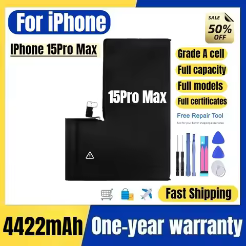 A2849/A3105 for IPhone 15Pro Max Mobile Phone Battery High Quality Replacement Bateria Grade A Cell 