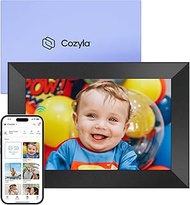 Cozyla 10.1'' WiFi Digital Picture Frame AI-Enhanced Free Unlimited Storage Auto-Rotate Share Photo＆