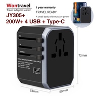 ☀️Ready Stock☀️ WonTravel Universe Travel Adapter JY-305plus 4USB +Type C