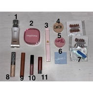 Makeup mur mur salju foundation, g2g cushion, cubremi blusher, wardah lipstick, rimmel concealer by