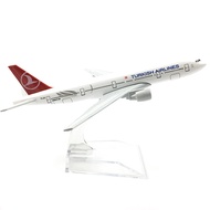 16CM 777 B777 Turkey TURKISH Airlines Airplane Model Aircraft Aviation Diecast Metal Alloy Plane Toy