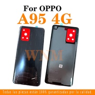 New For Oppo A95 4G CPH2365 Bezel Back Battery Cover + Middle Frame + Camera Frame Parts Rear Case H