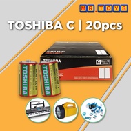 TOSHIBA Battery C Size R20KG SP-2C Heavy Duty Carbon Zinc 1.5V