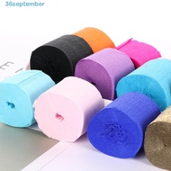 SEPTEMBER Streamer Roll Decoration Birthday Party DIY Handmade Wedding Ceremony Crinkled Papers