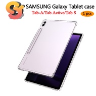 [Ready Stock Supply] SAMSUNG Galaxy Protective Case Suitable for SAMSUNG Tablet Tab-A/Tab Active/Tab S Four-Corner Airbag Shock-Resistant Shock-Resistant Transparent Protective Case