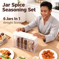 Jar Spice Set Seasoning Spice Storage Spice Bottle Seasoning Jar Spice Box 1 In 6 Set