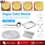 【HM】Korea Squid Game DALGONA Game 9pcs Kit Sugar Honeycomb Kit sugar Candy Making maker Tools Set Kitchen baking props