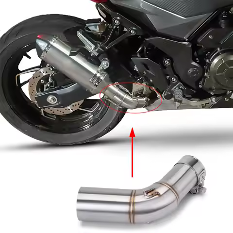 For Suzuki DR250 DR300 HJ300 DR 250 / 300 Escape Motorcycle Exhaust System Middie Link Pipe 51MM Muf