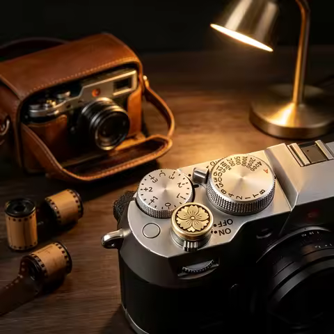 Brass Metal Soft Shutter Release Button for Fujifilm XT4 XT5 XT20 XT50 X100VI XM5 XE4 Nikon ZF Camer