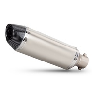Modified Motorcycle Exhaust Pipe 51mm Universal Muffler Slip-On with DB Killer Small Four Corners fo