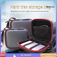 【DPS】 Protective Pouch Good Hardness Wear-resistant with Hand Strap 1.8inches External Hard Drive Storage Case for Samsung T5 T7 SSD