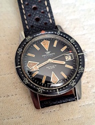 rare real original vintage old pryngeps special automatic skin diver steel watch
