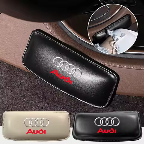 Leather Knee Pad Car Interior Pillow Comfortable Elastic Cushion For Audi sline TT Q2 Q3 Q5 Q7 Q8 A3