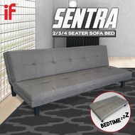 IF Sentra Living Room Durable 2 Seater 3 Seater 4 Seater Foldable Sofa Bed Folding Mattress Space Saving Katil Sofa