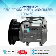 COMPRESSOR OEM NEW AIRCOND KERETA TOYOTA UNSER / LAND CRUISER 10PA15C