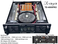 Power Amplifier XSYS TD4000PRO / TD-4000 PRO Class TD