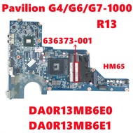 636373-001 636373-501 For HP Pavilion G4-1000 G6-1000 G7-1000 R13 Laptop Motherboard DA0R13MB6E0 DA0