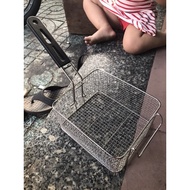 Deep electric fryer basket