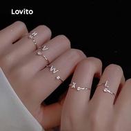 Lovito Flash Diamond Rings LCS31A122 Lovito Cincin Berlian kilat LCS31A122