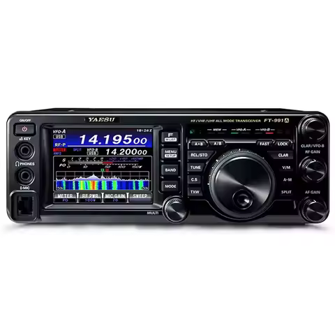 Yaesu FT-991A HF/VHF/UHF Multi-Mode Base Transceivers Real-Time Spectrum Scope 3.5 Inch Touch Screen