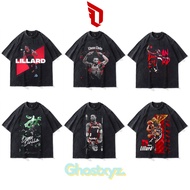 Ghostxyz T-Shirt Damian Lillard Wash Oversize Vintage Tee