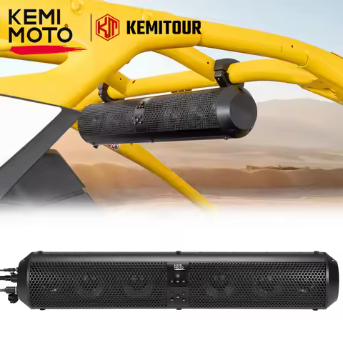 UTV Sound Bar 2in Speakers SXS Sound Bar Wireless Control Bluetooth Compatible with Polaris for Can 