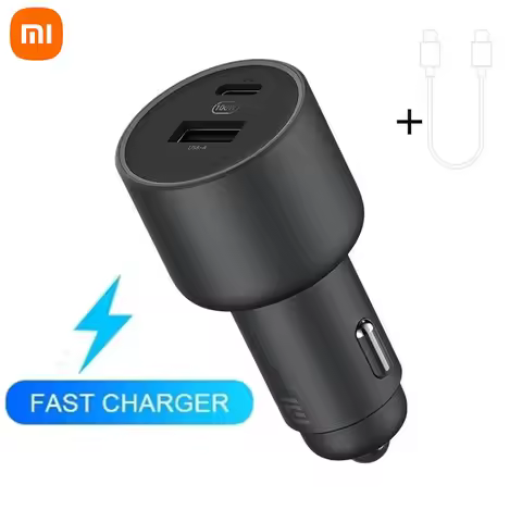 Original Xiaomi Car Charger 100W 5V 3A Dual USB Fast Charging QC Charger Adapter For iPhone Samsung 