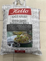Hello Saltanat Extra Long Basmati Rice - Majestic Flavor in Every Grain, Available in 1 kg and 5 kg Packs, Direct from the Heart of India! 🇮🇳