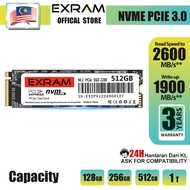 EXRAM M.2 Nvme SSD 128GB 256GB 512GB 1TB PcIe 3.0 2280 Solid State Hard Drive For Laptop PC Desktop