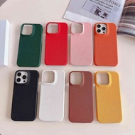 Classic Cross Pattern Protective Cover for Apple iPhone 11 12 13 14 15 16 Pro Max Solid Color Anti-f