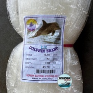 035MM x 51MM(2 Inci) x 120MD x 45.7MTR Jaring Ikan Tangsi / Mata Melintang / Isi Kosong / Warna Puti