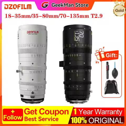 on sale DZOFilm Catta Zoom Cine Lens 18-35mm 35-80mm 70-135mm T2.9 Full Frame for Sony E for Z RF L 