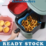 <Alotoforders> Air Fryer Silicone Basket Silicone Air Fryer Liner for Even Cooking Reusable Silicone