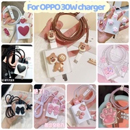 OPPO 30W Charger Protector model VC56JAUH realme 7 charger cover reno 6z Charger case TPU Cute Carto