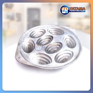 Cetakan Kue Cubit Kerang Oval Kue Bolu Lubang Anti Lengket Citakan Martabak Mini Cetakan Telur Congk