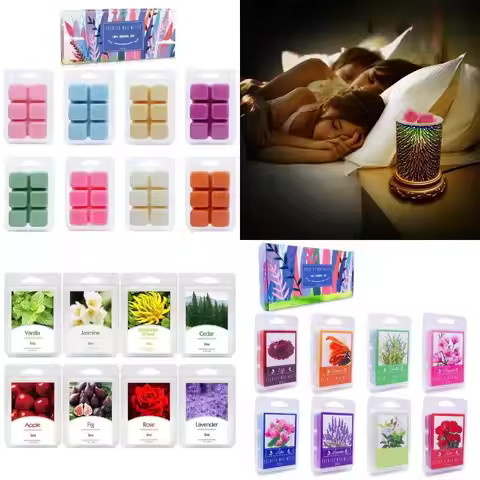 QX2E 8Packs Relaxing Wax Melts Wax Cubes for Electric Warmer Mothers Day Gift