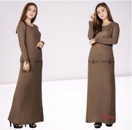 Baju Inner Jubah Long Dress Baju Dalam panjang Soft Cool Kain Viscose